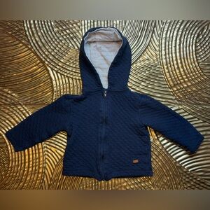7 For All Mankind Dark Blue Quilted Toddler Hoodie